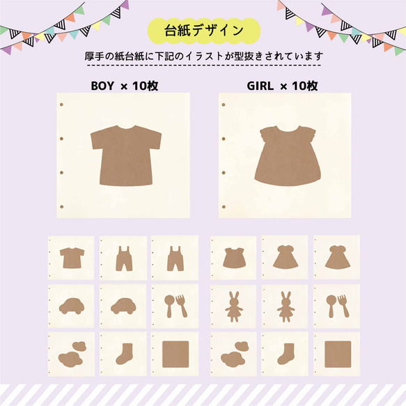 【フクアル】ママの手で思い出の「服」を残す服のアルバム　サイズアウトしたベビー服のリメイクに♡ 6枚目の画像