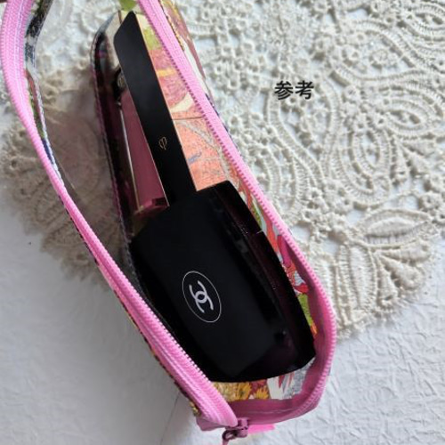 ペンケース（歯ブラシケース） L字クリアポーチ ファミリアチェック