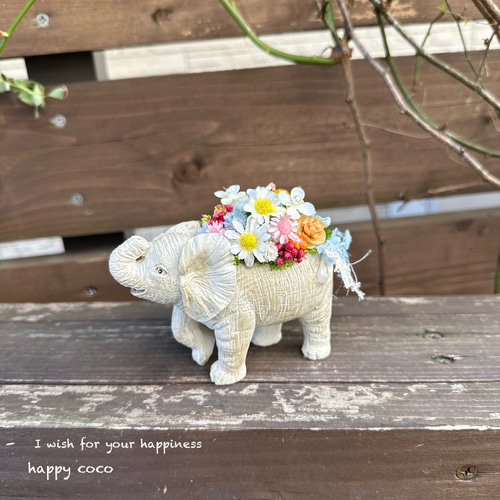 新作》＊＊エレファント＊フラワーポット ＊。・＊ 雑貨・その他 happy