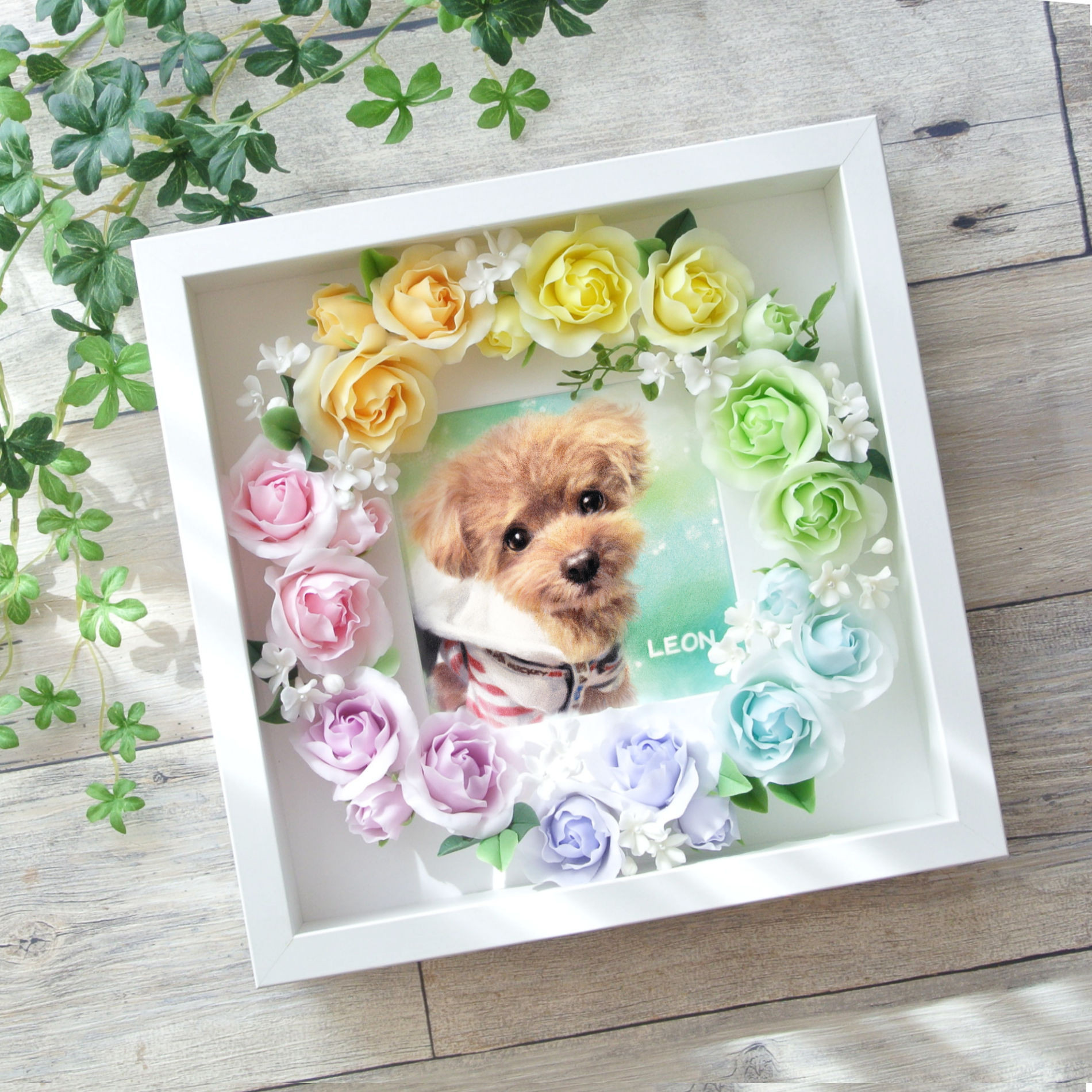 色鉛筆手描き似顔絵 ★ 虹色メモリアル★ ＃似顔絵オーダー #ペットの絵 ＃ペット肖像画 #ギフト