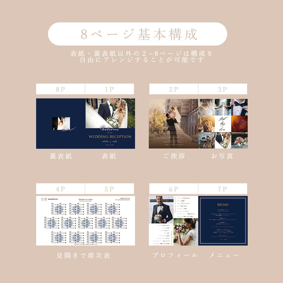 Lune【リュヌ】【サンプル】結婚式プロフィールブック 2枚目の画像