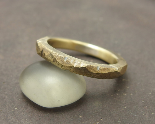 LHN Jewelry ハンドメイド Byron リング 真鍮 x マラカイト LHN Jewelry(エルエイチエヌ ジュエリー) アメリカ製