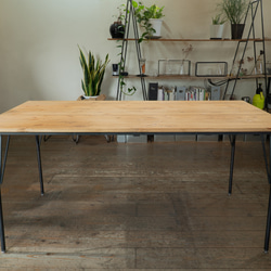 【送料無料】【セット割引】PINE DINING TABLE SET(テーブル1500、木材椅子4脚) 3枚目の画像