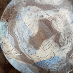 カササギ円環紋　中皿　20cm 2枚目の画像