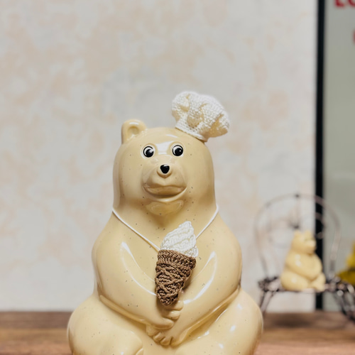 しろくま貯金箱用】＊溶けないずっと美味しいソフトクリーム