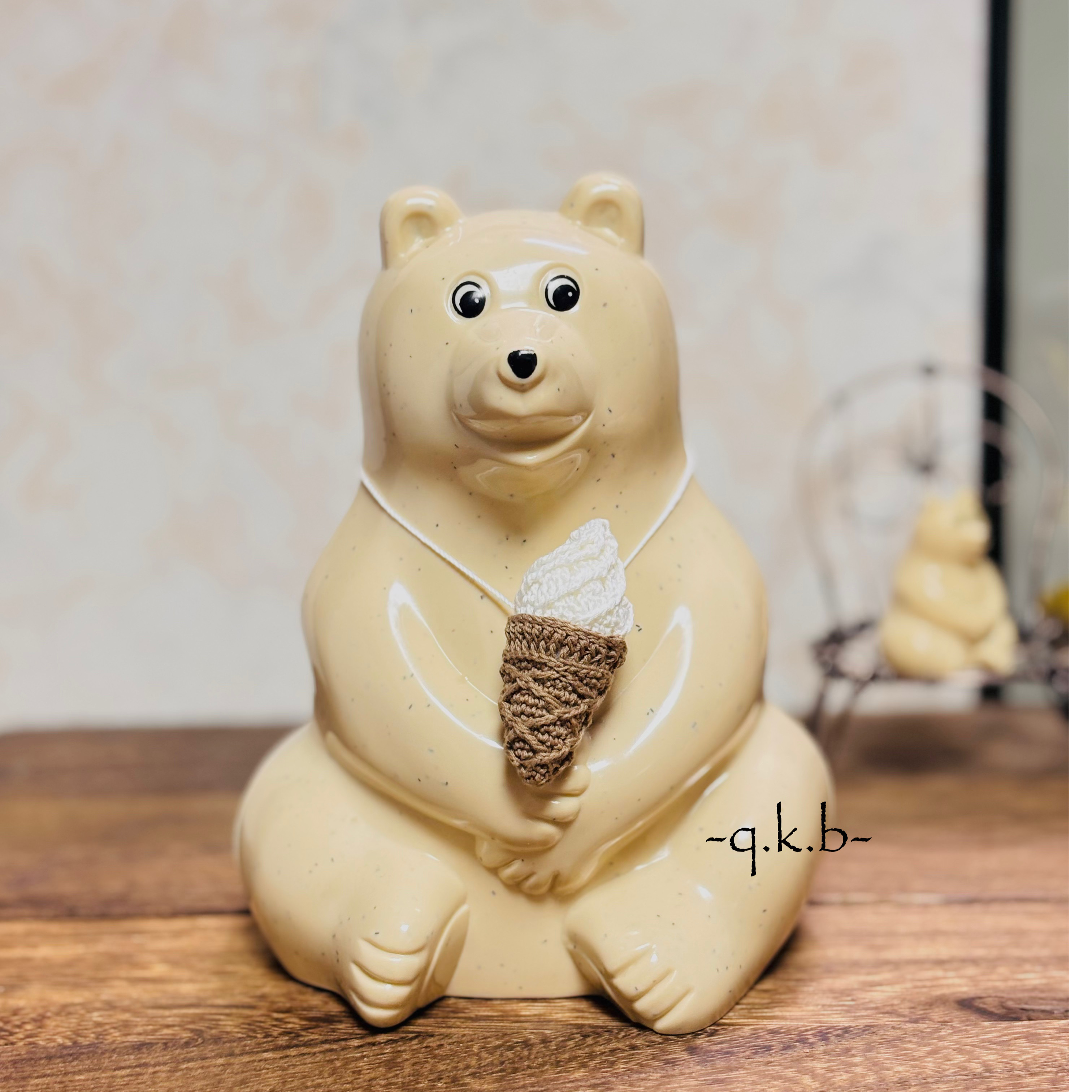 トリプル　2点セット しろくま貯金箱　アイスクリーム