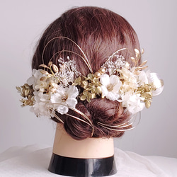 ❁︎nami様❁︎ 成人式 和装 髪飾り ヘッドドレス つまみ細工×帯重ね ❁︎nami様❁︎ 成人式 和装 髪飾り ヘッドドレス つまみ細工×帯