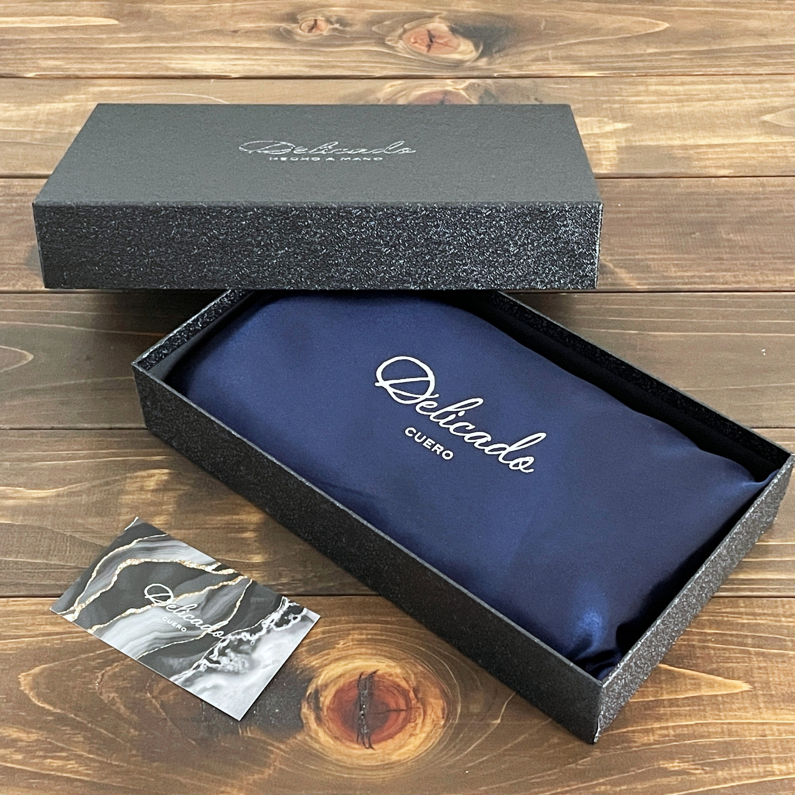 クロコダイル ロングウォレット ブルージーン 財布 小銭入れ 本革 デリカド