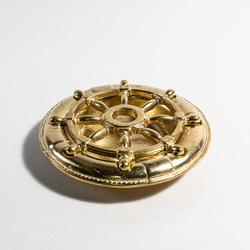 真鍮鋳物 舵輪（ダリン）型トレー 1枚目の画像