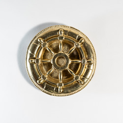 真鍮鋳物 舵輪（ダリン）型トレー 2枚目の画像