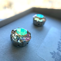 スワロフスキー®︎ カフス Carré アクアマリン ギフトボックス付 17枚目の画像