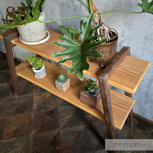 組立式2段棚】 90-120×24cm Wild&Free アウトドア ベランダ 展示