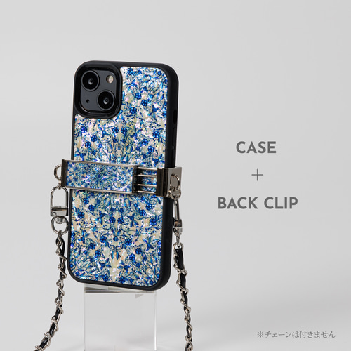 iPhone17 対応☆ 天然貝 螺鈿アート フラワーファンタジー