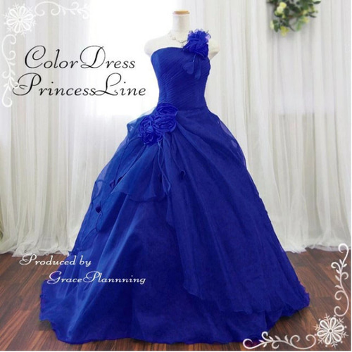 カラードレス ブルー 5号7号9号11号 花嫁 結婚式 二次会演奏会 発表会