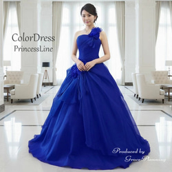 カラードレス ブルー 5号7号9号11号 花嫁 結婚式 二次会演奏会 発表会