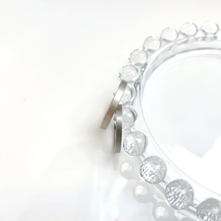 【Simple*ring】 シルクマット シンプル リング シルバー 両面刻印可 指輪 ステンレス素材 〈単品1本価格〉 3枚目の画像