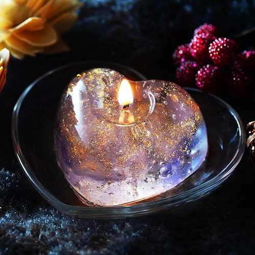 色が変化する不思議なキャンドル | 3Cキャンドル（HEART) キャンドル