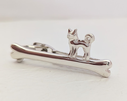 ワンタイピン 秋田犬 シルバーネクタイピン タイピン・カフス アトリエ