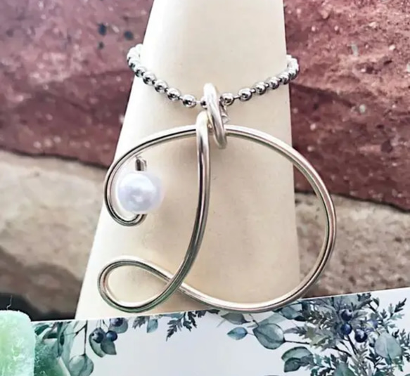 イニシャルチャーム ワイヤークラフト バッグチャーム atelier