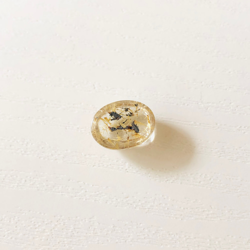 高品質 置物 オブジェ 観音像 ヘマタイト入り水晶 高透明 金運
