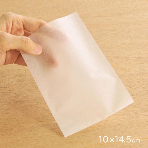 透けるふくろ（LL）10cm×14.5cm 50枚 平袋 日本製 半透明 紙袋 薄葉紙