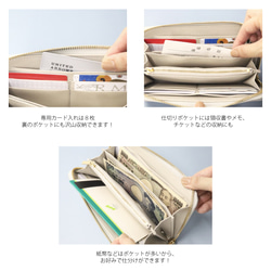 [Moscaki] 日本最好的栃木皮革/圓形皮夾/長皮夾，外觀奢華 [成長/老化] 第9張的照片