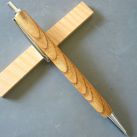 桑】木軸シャープペン 木目が美しい金桑【即日発送】 ☆シャープ