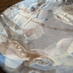 長石釉の雲紋大鉢 4枚目の画像