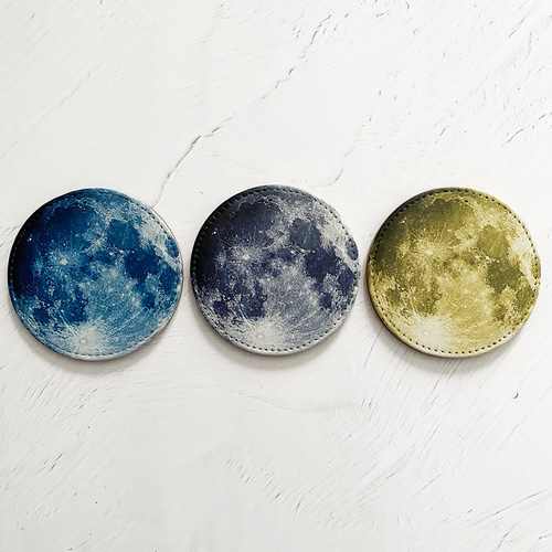 moonの宝物1 満月 -THE MOON- コースター その他キッチン小物 LALA CloveR