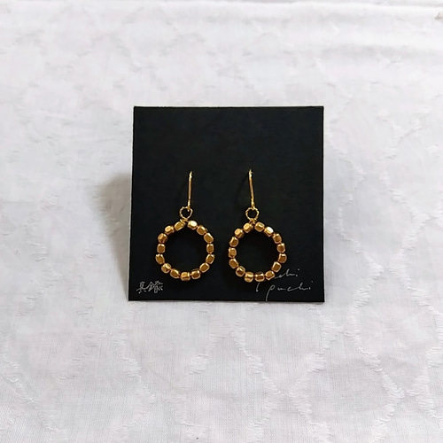 ミナペルホネン choucho くるみボタン　ピアス/イヤリング ミナペルホネン choucho くるみボタン ピアス/イヤリング