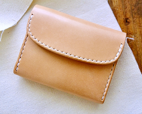 LIFE leather worksコンパクトレザーウォレット 4752942f22fedb9686d21d2af072e7