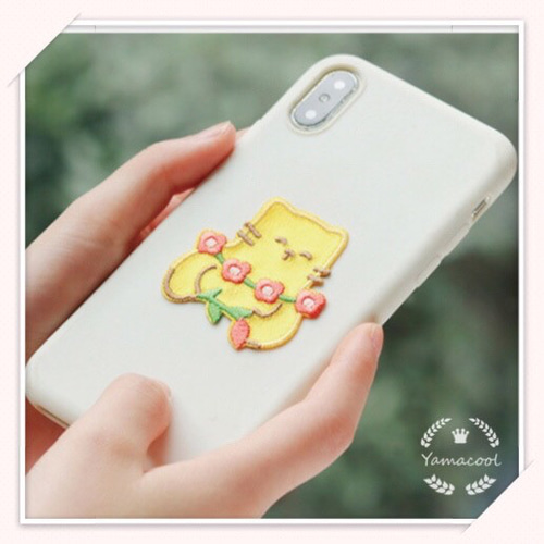 ZR05 スマホシール/刺繍アイロンワッペン 両用タイプ 動物 ワッペン