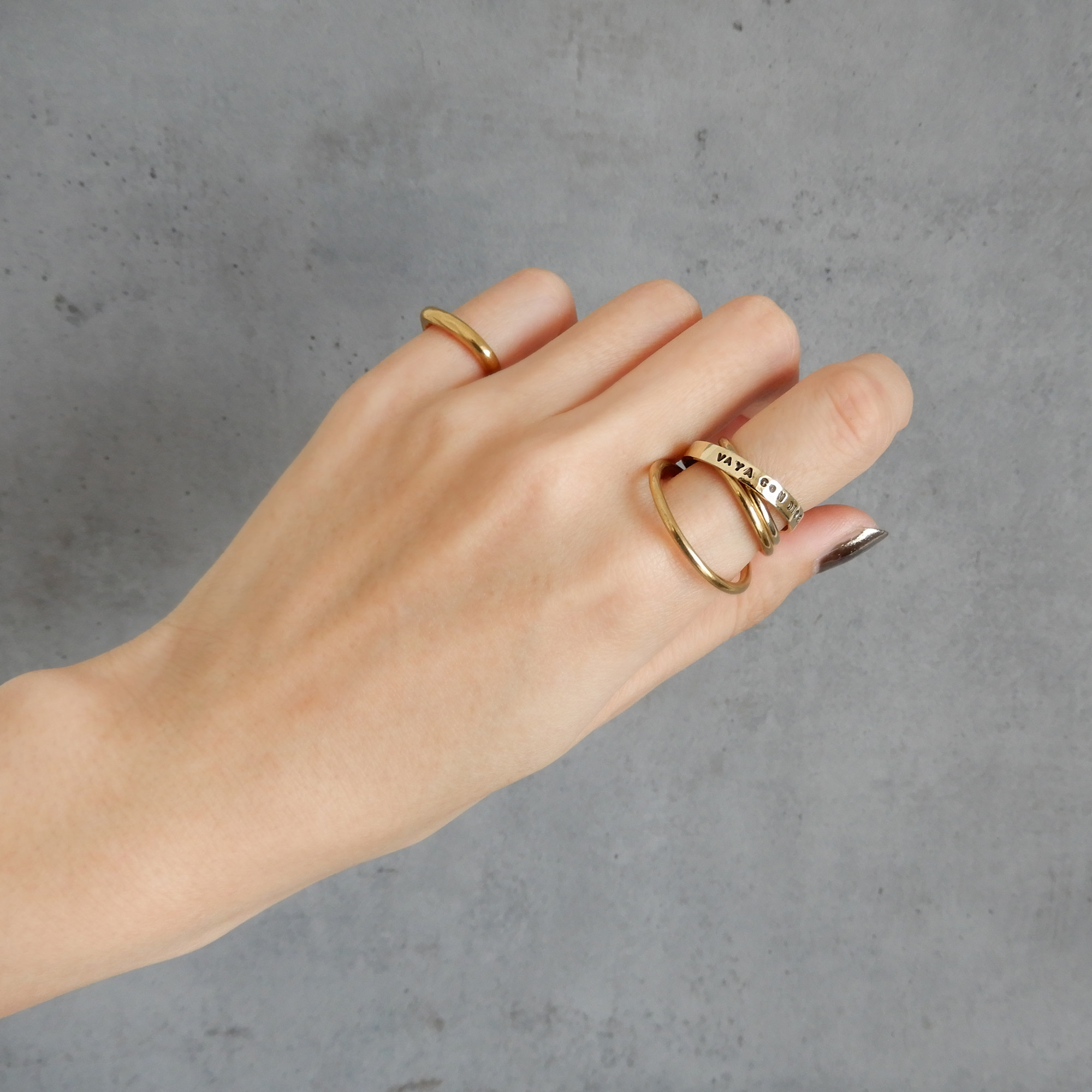 【再販・サイズ調整可】クロスリングS / silver　R038