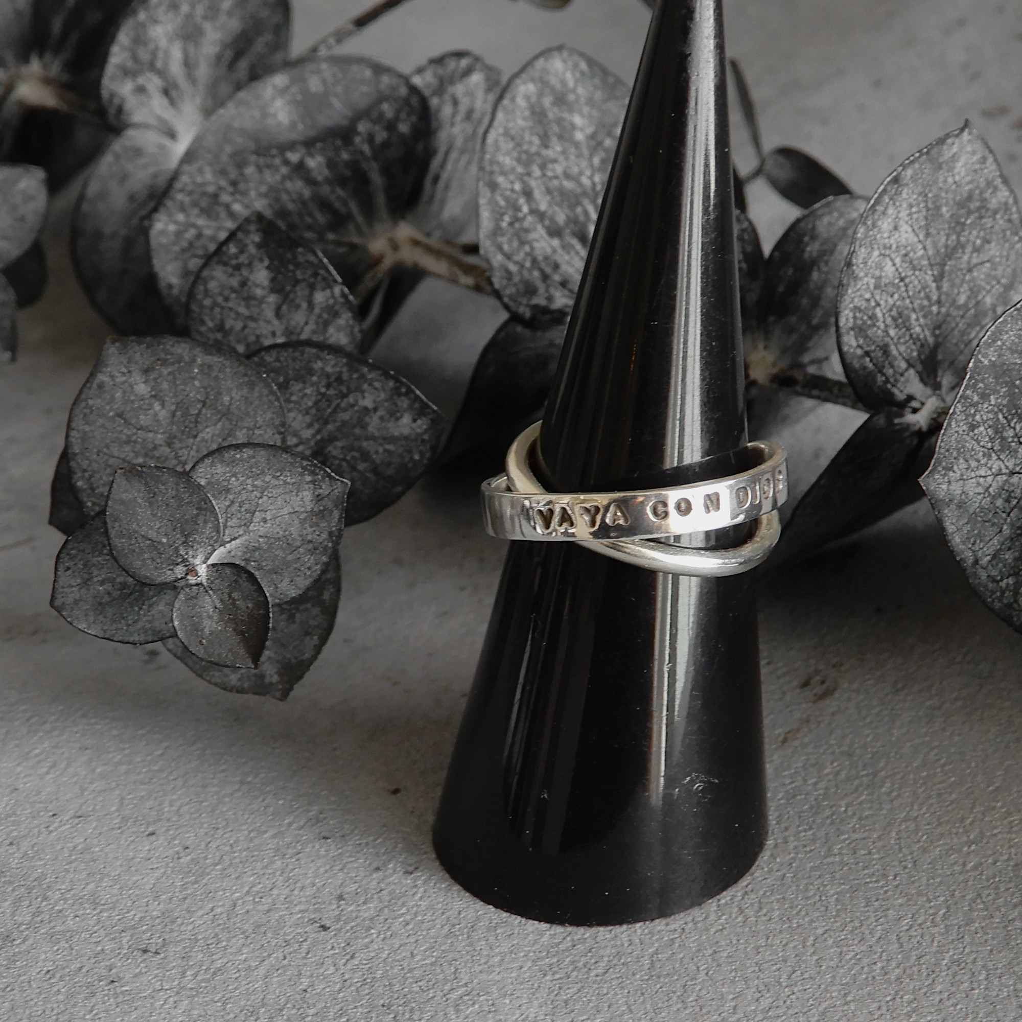 【再販・サイズ調整可】クロスリングS / silver　R038