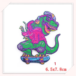 CY03 刺繍アイロンワッペン　　恐竜さん 3枚目の画像