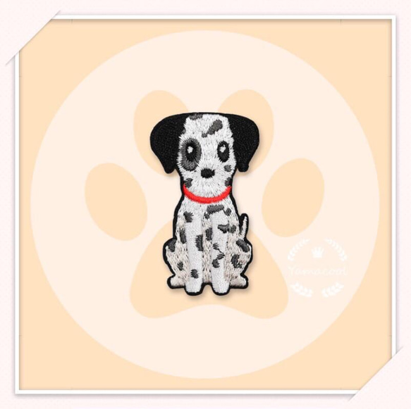 ZR01 刺繍アイロンワッペン　ワンチャン　犬のシリーズ　【3枚分】 8枚目の画像