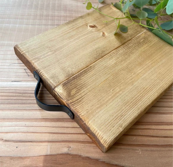 シンプル・鍋敷き＊wood plate＊ 木製 ポットマット カフェ風　木製トレー 1枚目の画像