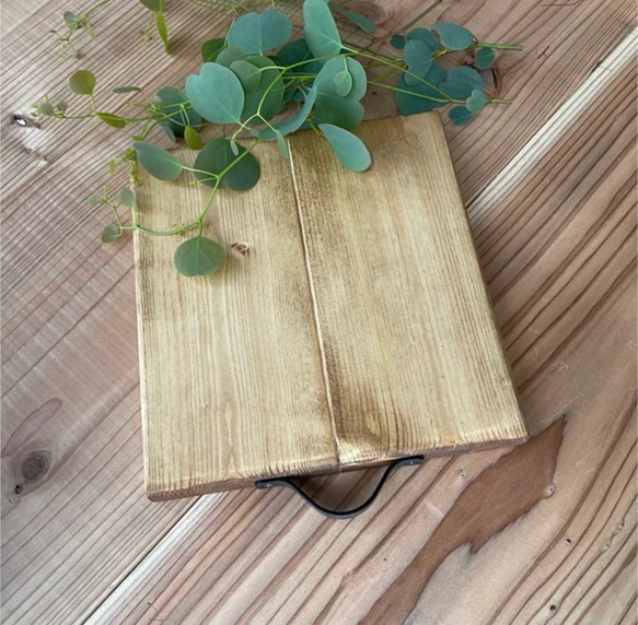 シンプル・鍋敷き＊wood plate＊ 木製 ポットマット カフェ風　木製トレー 4枚目の画像