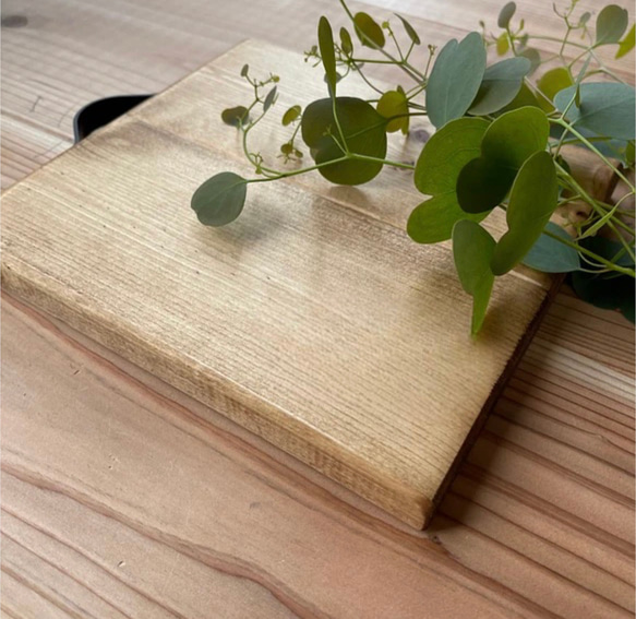 シンプル・鍋敷き＊wood plate＊ 木製 ポットマット カフェ風　木製トレー 2枚目の画像