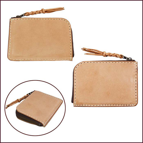 L Zip Card Case Coin Case Only Coins and Cards Leather 真皮牛皮 Nume 第2張的照片