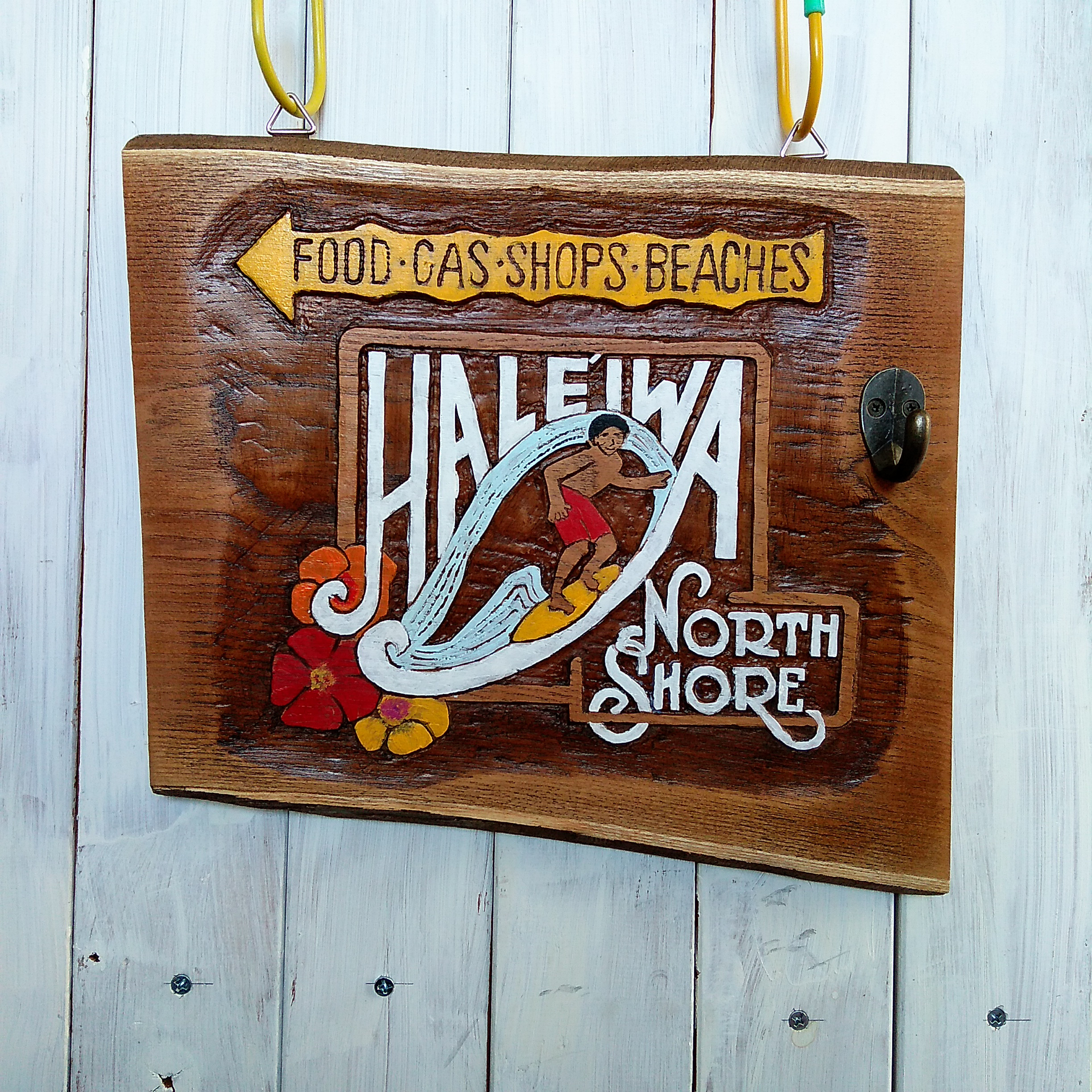 ハワイ　HALEIWA壁掛け