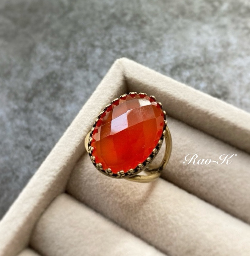 ✨ヨーロピアン・アンティーク・リング〜カーネリアン