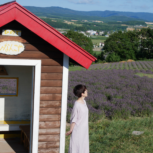 北海道富良野産ラベンダーリース おかむらさき ラベンダー30センチ