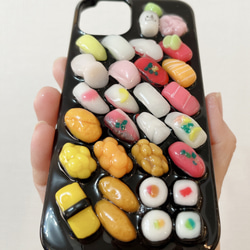 5月いっぱい特別価格 巻き物お寿司とかわりネタスマホケース 6枚目の画像