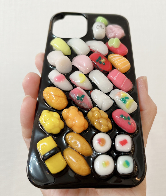 お寿司のスマホケース　巻き物お寿司とかわりネタ 6枚目の画像