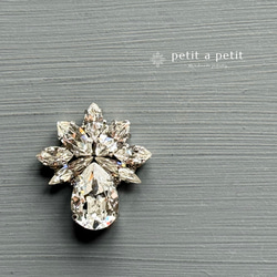 スワロフスキー®︎ ブローチ Muguet 2way クリスタル ブローチ petit a