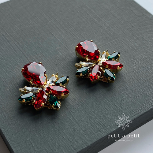 スワロフスキー®︎ ブローチ Muguet 2way クリスタル ブローチ petit a