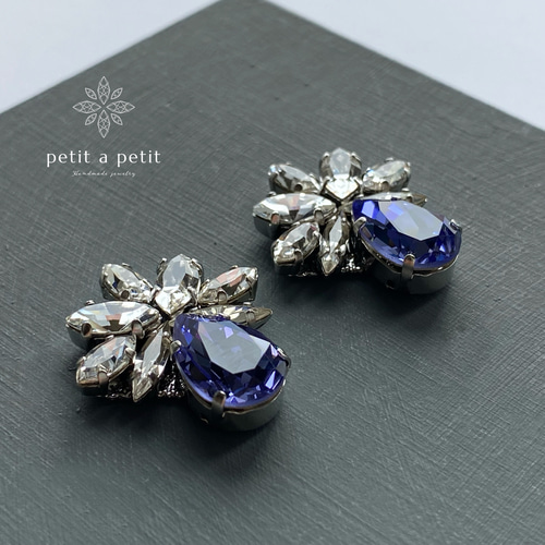 スワロフスキー®︎ ブローチ Muguet 2way クリスタル ブローチ petit a