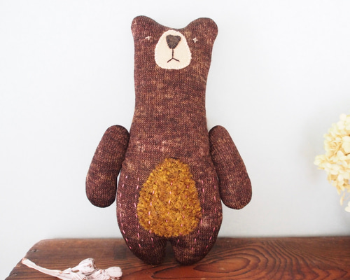 vintage bear ୨୧ * モフモフ 優しい クリーム色の クマさん