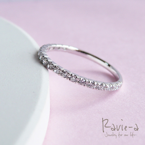 エタニティリング 極細 シルバー925 プラチナ ピンクゴールド